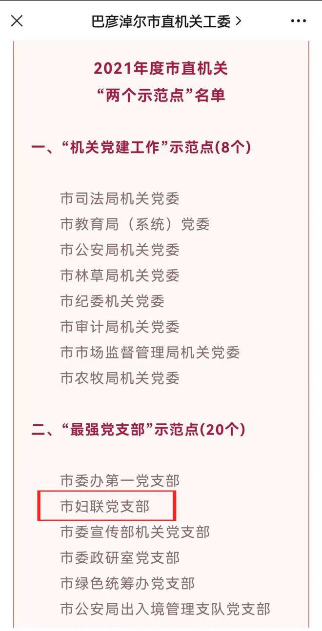 巴彦淖尔市妇联党支部荣获“最强党支部”示范点荣誉称号、党组书记荣获“市直机关两个示范点”党组织书记微党课竞讲一等奖(图2)